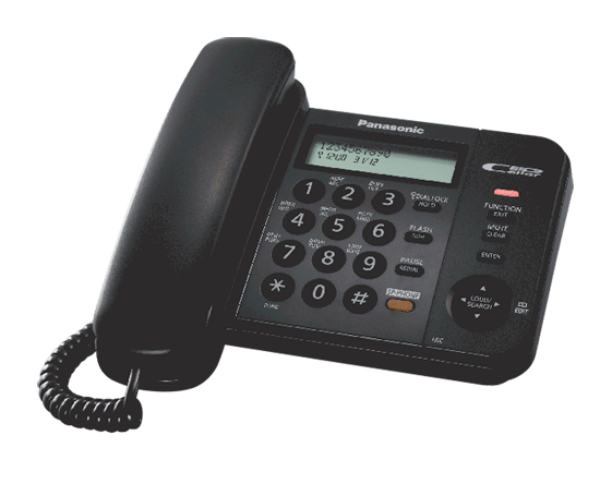 KX-TS2358 Проводной телефон (RUB) Черный