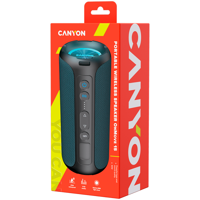 CANYON speaker OnMove 15 40W EQ TWS AUX Dark Blue