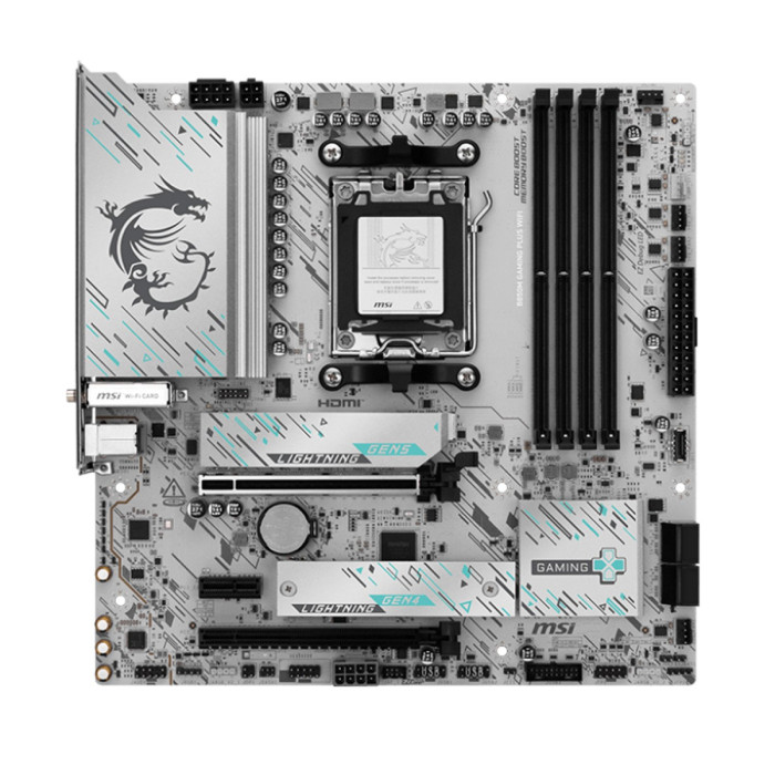 MB Socket AM5, MATX, AMD B850 (DP+HDMI) MSI B850M GAMING PLUS WIFI , 4DDR5, PCIx16, PCIx1