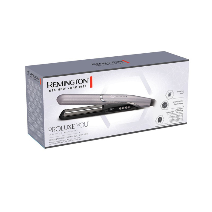 Выпрямитель для волос, Remington, S9880, Мощность 52W, 9 режимов нагрева, Алмазное, керамическое покрытие рабочей поверхности, Автоматический сенсорный контроль, Автоотключение, Защита от перегрева, Ионизация, Цвет серый