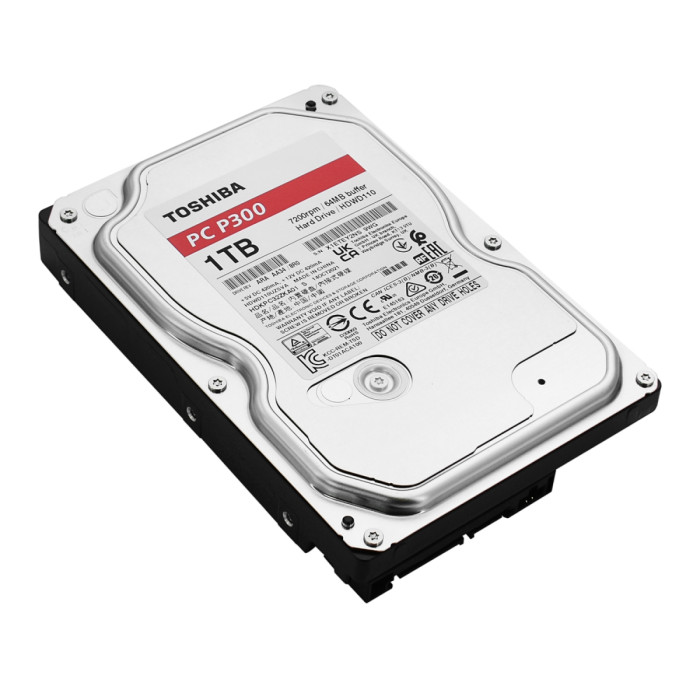 HDD SATA  1000 GB Toshiba P300, HDWD110UZSVA, 7200rpm, 64MB, SATA 6Gb/s, bulk