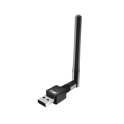 Wireless LAN USB adapter, Ritmix RWA-220, WiFi 4 (150M), RTL8188, USB, black, 1 ext ant.