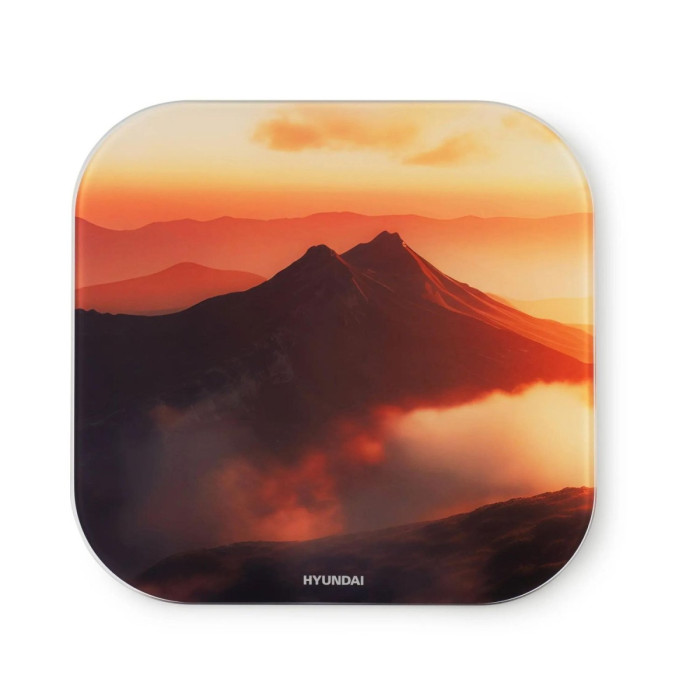 Весы напольные электронные Hyundai H-BS03981 макс.180кг оранжевый