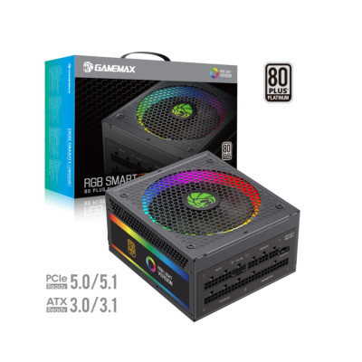 Блок питания Gamemax RGB-Smart 1300 PRO BK Platinum