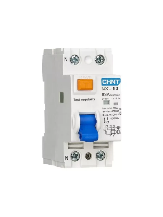 Устройство защитного отключения CHINT NXL-63 6kA 1P+N 25A 30mA AC
