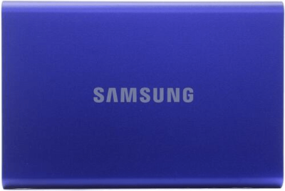 Внешний SSD  500Gb Samsung T7 USB 3.2 Gen.2 (10 Гбит/c)  AES 256, Синий, MU-PC500H/WW