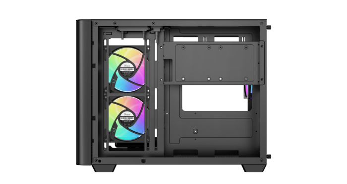 Корпус Ocypus Iota C50 BK Curve ARGB Digital mATX/ITX 2xUSB Type-C Черный Iota-C50-BKD300CD-GL