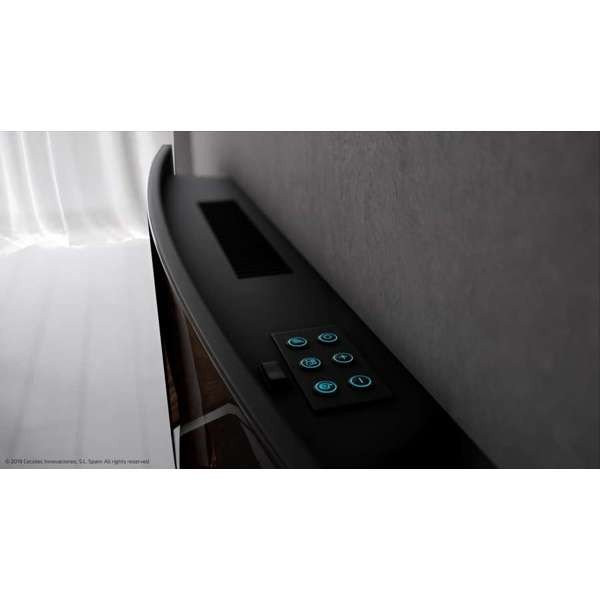 Камин электрический настенный Cecotec ReadyWarm 2200 Curved Flames черный