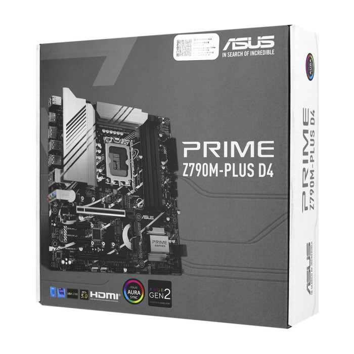 MB Socket1700, MATX, iZ790 (DP+HDMI) ASUS PRIME Z790M-PLUS D4, 4DDR4, 2PCIx16, 2PCIx1