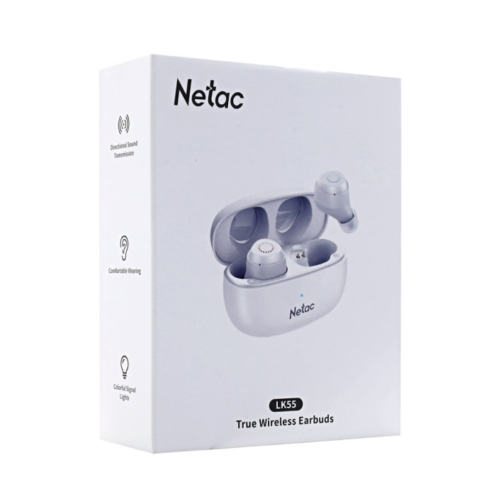 Bluetooth garnitura Netac True LK55, BT 5.3, 20-20000Hz, 16ohm,  white