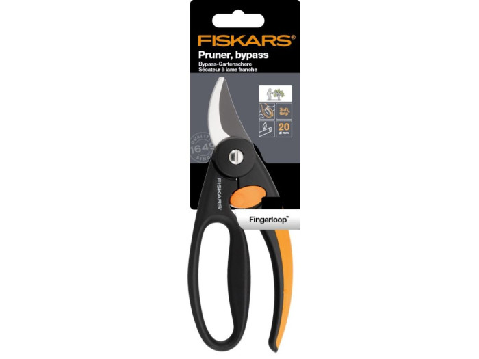 Секатор плоскостной FISKARS Fingerloop с петлёй для пальцев (111440)