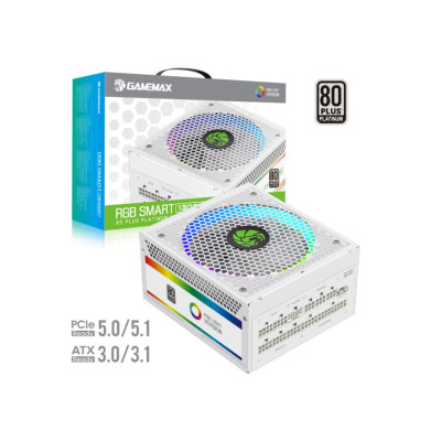 Блок питания Gamemax RGB-Smart 1300 PRO WH Platinum