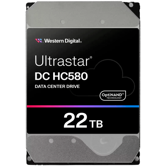 HDD Server WD Ultrastar DC HC580 22TB 512e SE, 3.5’’, 512MB, 7200 RPM, SAS, P3, SKU: 0F62791