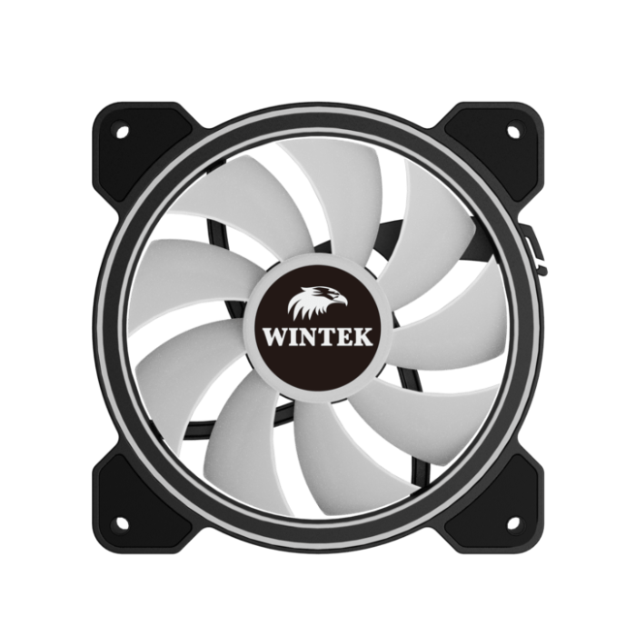 Вентилятор для корпуса Wintek M9-B-12 PRO ARGB, 12 см, 3 pin ARGB + 4 pin PWM