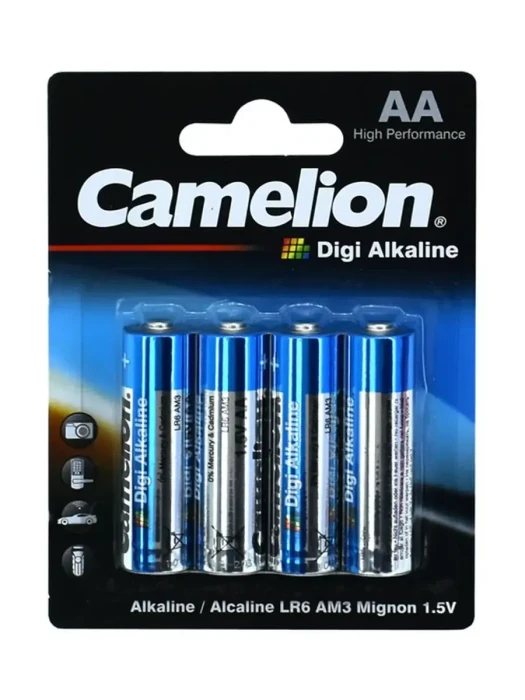 Батарейки Camelion AA (LR6-BP4DG), Digi alkaline, комплект - 4 штуки