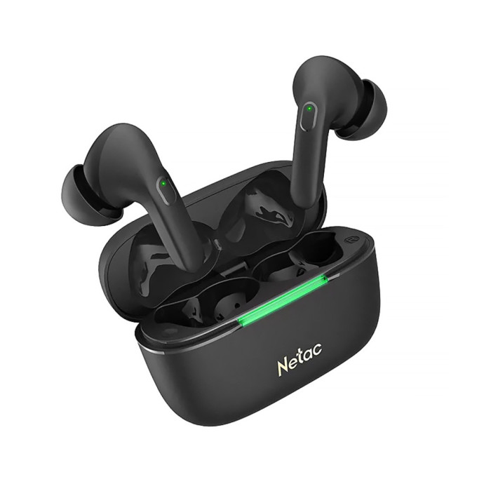 Bluetooth garnitura Netac True LK65A, BT 5.3, 20-20000Hz, ANC+ENC, d13mm,black