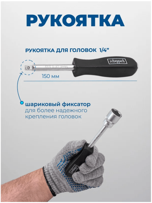 Набор инструментов 202пр. 1/4''3/8''1/2'' 60807 Sch-42022-5