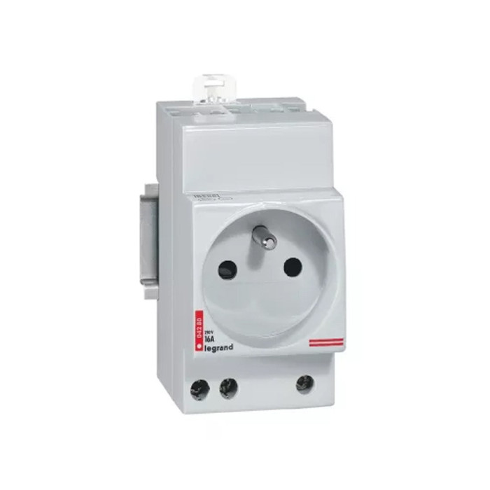 Розетка на DIN рейку 2к+З французский стандарт