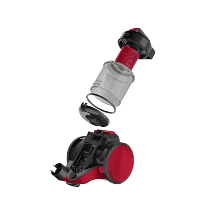 Пылесос, Tefal, TW1923RH, Мощность 1200 Вт, Объем контейнера 1.3 л, Уровень шума 84 дБ, Длина шнура 3.5 м, Красный/черный