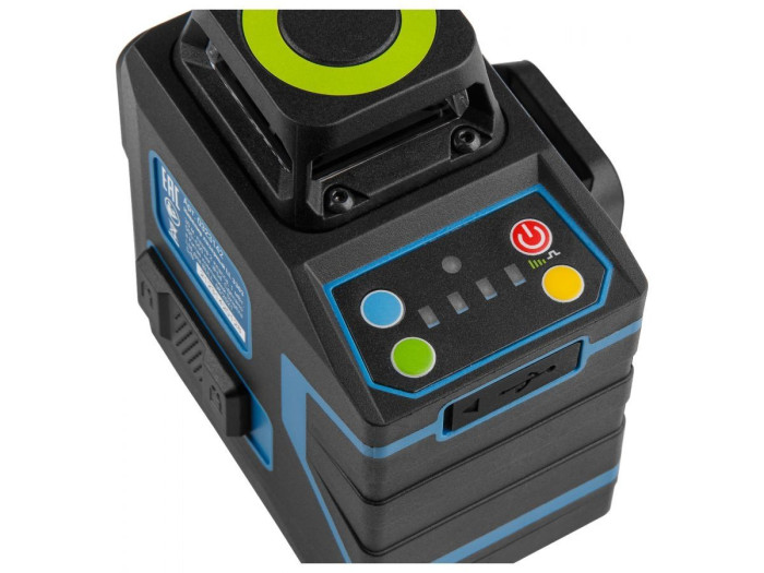 Нивелир лазерный BULL LL 3303 со штативом в кор. 3х360°, до 60 м, +/- 0.3 мм/м, зеленый