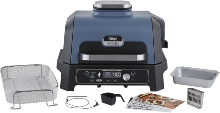 Настольный гриль-барбекю с коптильней Ninja  OG901 серый