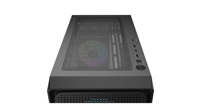 Корпус Ocypus Gamma C50 BK ARGB mATX/ITX 3xUSB Черный Gamma-C50-BKG400XX-GL