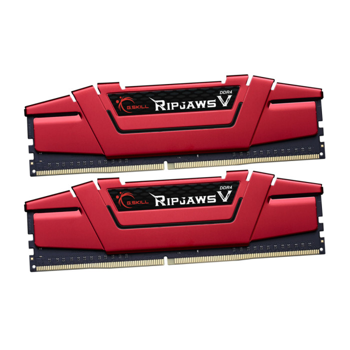 DIMM DDR4  8 GB kit <2666MHz> G.Skill RipJaws V, F4-2666C15D-8GVR, (2x4GB), 15-15-15-35, red