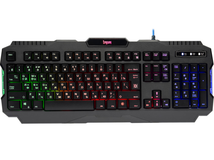 KeyBoard  USB, Defender Legion GK-010DL, black, (45010)