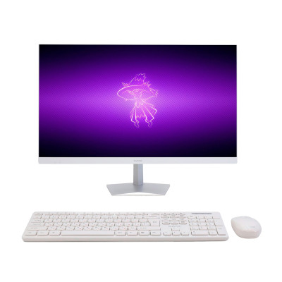 Barebone All-in-One Sanc C2400261D, 23.8&quot; FHD IPS/MB H610/SO-DIMM DDR4/WiFi/keyboard+mouse, white