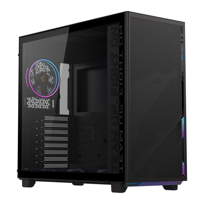 Case ATX midi tower Gigabyte Aorus, GB-AC400G, (без БП), black