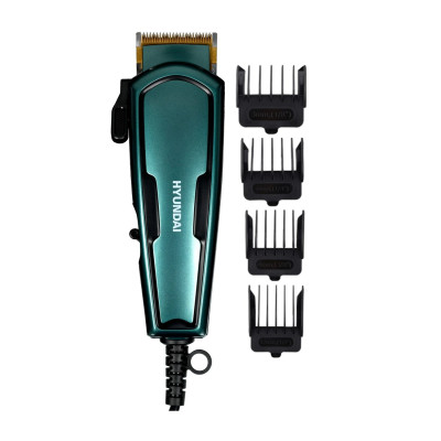 Машинка для стрижки Hyundai H-HC7171 черный/нефритовый 8Вт (насадок в компл:4шт)