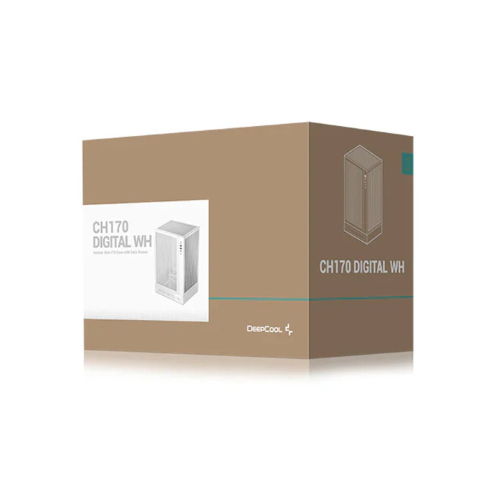 Компьютерный корпус Deepcool CH170 DIGITAL WH без Б/П