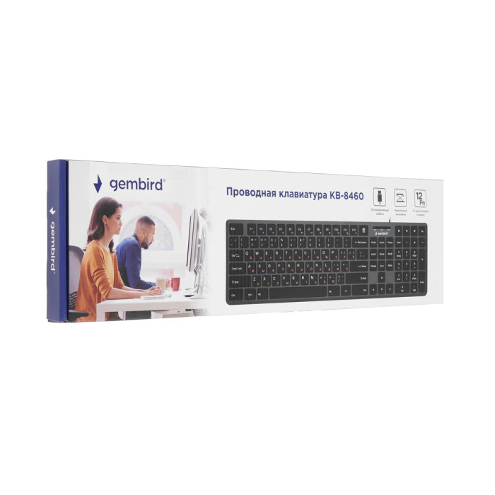 KeyBoard  USB, Gembird KB-8460, gray