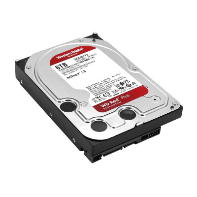 HDD SATA  6000 GB Western Digital Red Plus, WD60EFPX, 5400rpm, 64MB cache, SATA 6 Gb/s