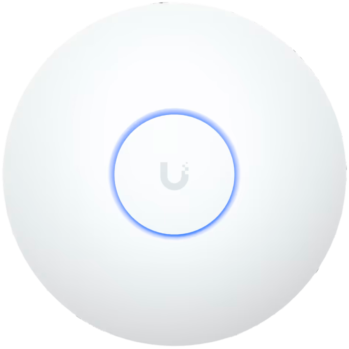Ubiquiti UniFi U7-LR Long-Range Compact, ceiling-mount WiFi 7 AP with 5 spatial streams and extended signal range
