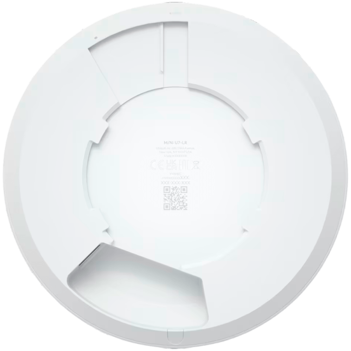 Ubiquiti UniFi U7-LR Long-Range Compact, ceiling-mount WiFi 7 AP with 5 spatial streams and extended signal range