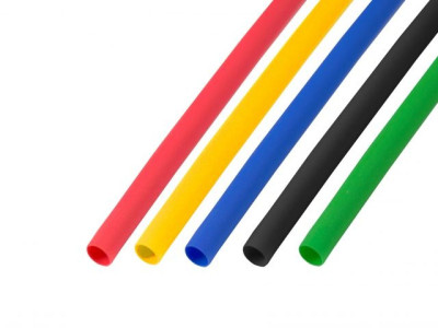 Набор термоусаживаемых трубок 4,0 / 2,0 мм, пять цветов (50 шт. по 1 м) Юпитер