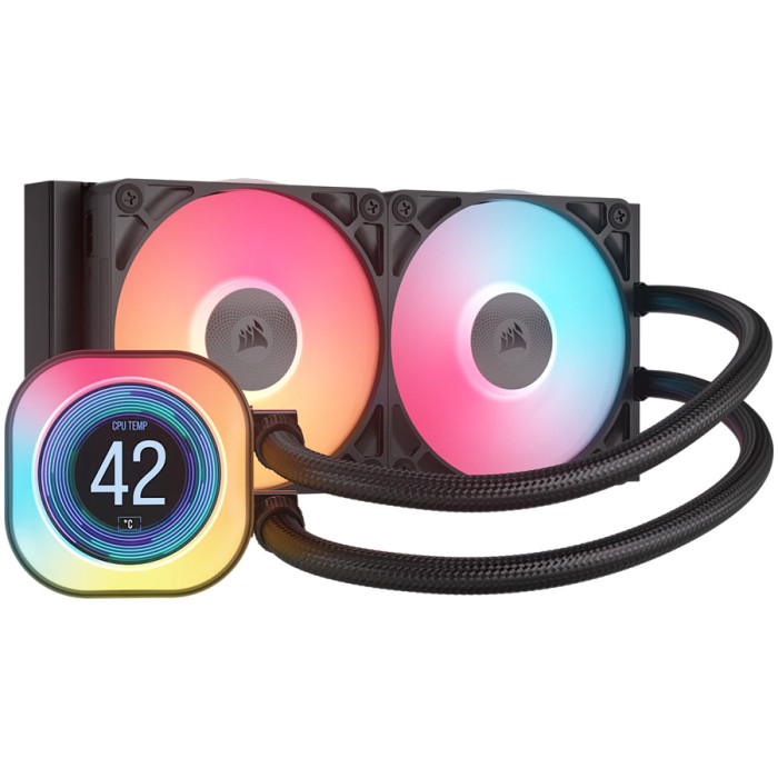 Corsair iCUE LINK TITAN 240 RX LCD AIO, 240mm Radiator, Liquid CPU Cooler