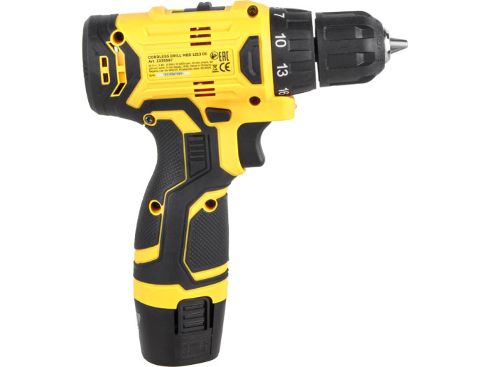 Аккум. дрель-шуруповерт MOLOT MBD 1213 Dli в чем.