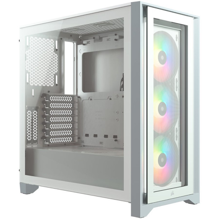 Corsair iCUE 4000X RGB Tempered Glass Mid-Tower, White