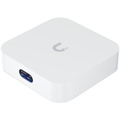 Ubiquiti UX-EU UniFi Cloud Gateway and WiFi 6 access point that runs UniFi Network. Powers an entire network or simply meshes as an access point Built-in WiFi6 (2x2 MIMO), 140 m2 (1,500 ft2) single-unit coverage, 60+ connected WiFi devices, GbE RJ4