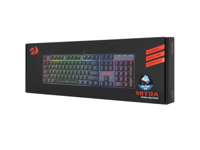 KeyBoard  USB, Redragon Mitra, OUTEMU+BLUE,  black, (75015)