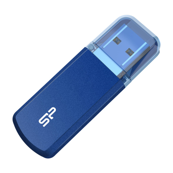USB flash 128GB Silicon Power, Helios 202, SP128GBUF3202V1B, USB 3.2, blue