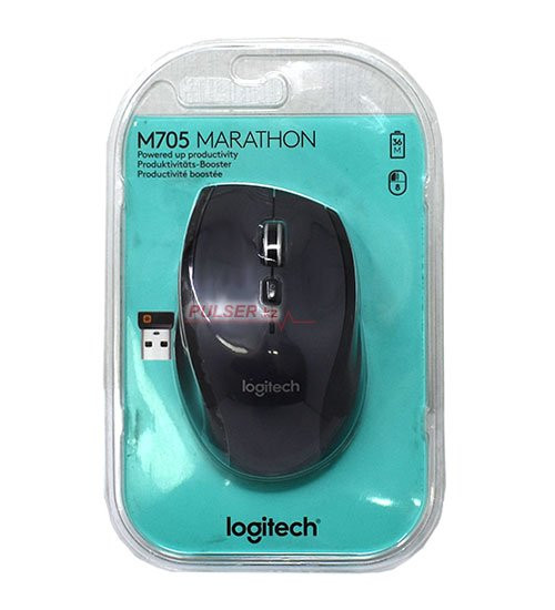 Mouse Logitech M705, Wireless, optical, 2AA, USB Unifying receiver, [910-001949], black-gray