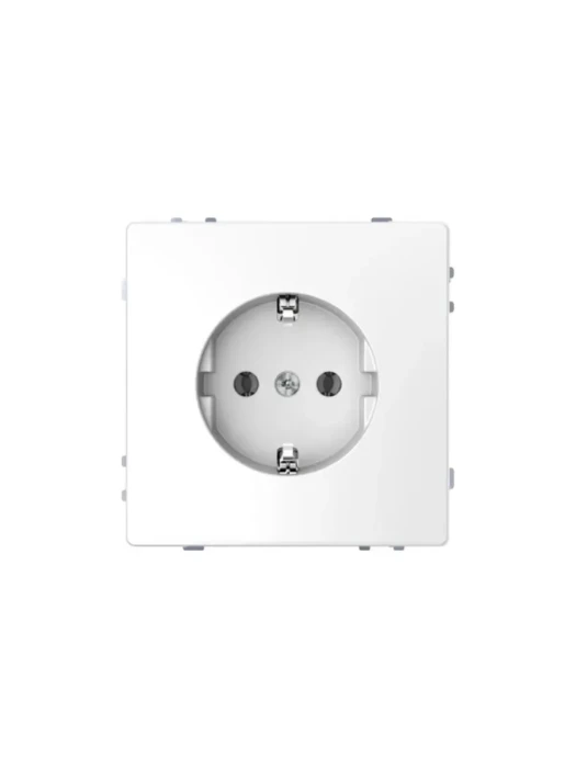Розетка мех-м MERTEN MTN2301-6035 с ЗК винт.зажим белый лотос