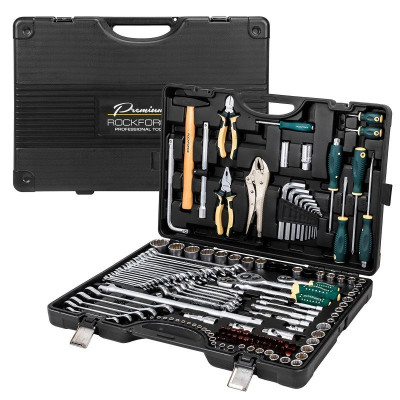 Набор инструментов в пластиковом кейсе (142+6 предметов) 58287 RF-41421-5 GOLD