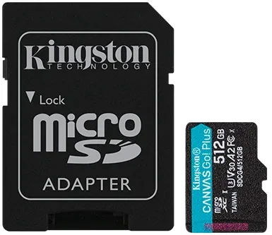 Карта памяти MicroSD 512GB Class 10 U3 Kingston SDCG4/512GB