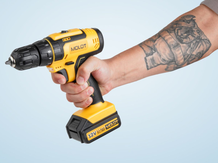 Аккум. дрель-шуруповерт MOLOT MBD 1215-1 DLi в кор.