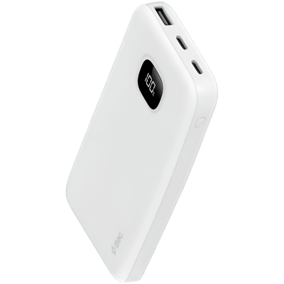 ttec ChargeUp Pro LCD 10.000mAh PD 20W Powerbank White