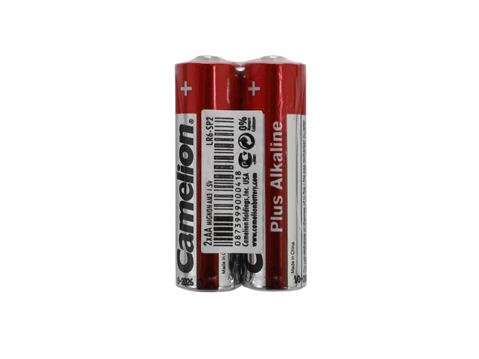 Батарейки Camelion AA (LR6-SP2), alkaline Plus, комплект - 2 штуки